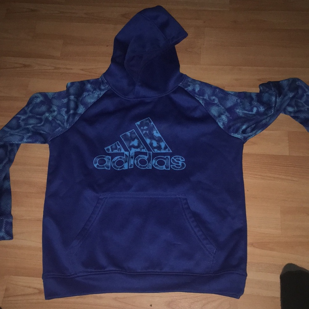 Blue Adidas hoodie